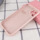 Чохол Silicone Case Full Camera Protective (AA) NO LOGO для Apple iPhone 12 Pro Max (6.7") Рожевий / Chalk Pink