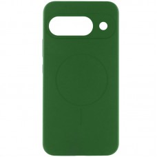 Чохол Silicone Cover Lakshmi Full Camera (AA) with MagFit для Google Pixel 9 / 9 Pro Зелений / Dark green