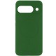 Чохол Silicone Cover Lakshmi Full Camera (AA) with MagFit для Google Pixel 9 / 9 Pro Зелений / Dark green