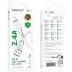 Дата кабель Borofone BX119 New USB to Lightning 2.4A (1m) White
