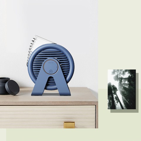 Настільний вентилятор F7-B Snail 2200mAh Blue