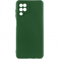 Чохол Silicone Cover Lakshmi Full Camera (AA) для Samsung Galaxy A12 Зелений / Dark green