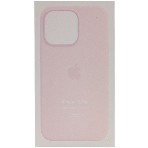 Чохол Silicone case (AAA) with Magsafe and Animation для Apple iPhone 13 Pro (6.1") Рожевий / Chalk Pink