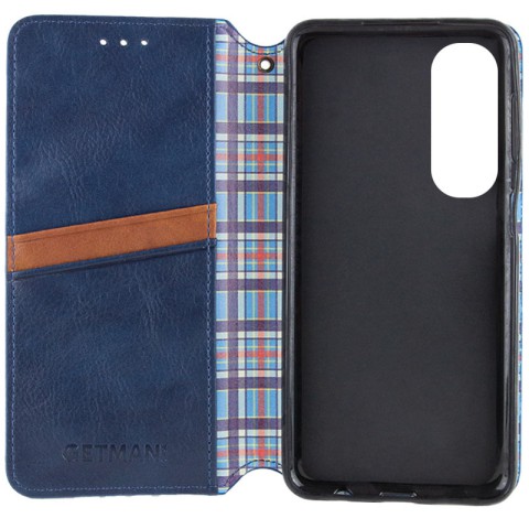 Шкіряний чохол-книжка GETMAN Cubic (PU) для Oppo A60 4G Синій