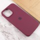 Чохол Silicone Case Full Protective (AA) для Apple iPhone 14 Pro (6.1") Бордовий / Plum