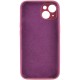 Чохол Silicone Case Full Camera Protective (AA) NO LOGO для Apple iPhone 14 (6.1") Бордовий / Plum