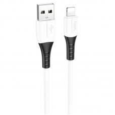 Дата кабель Hoco X82 Silicone USB to Lightning 2.4A (1m) White