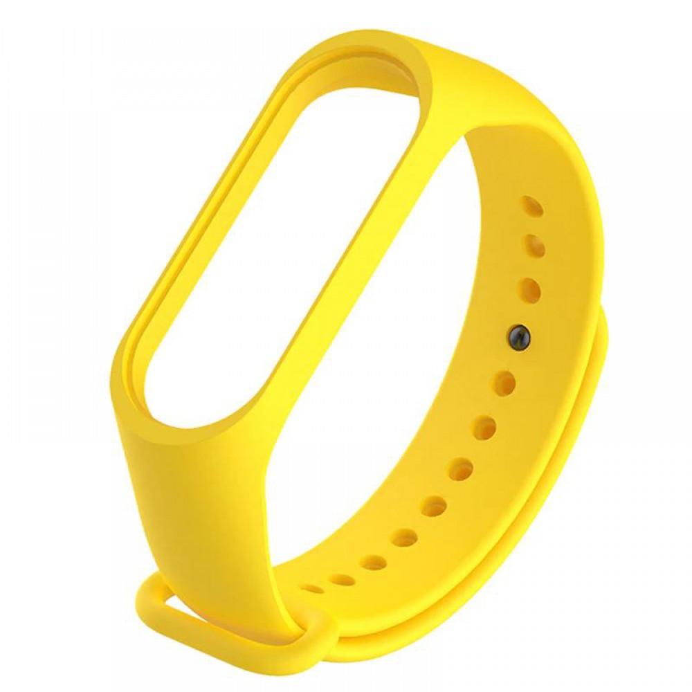 Силіконовий ремінець для Xiaomi Mi Band 7/6/5 Жовтий / Yellow