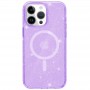 Чохол TPU Galaxy Sparkle (MagFit) для Apple iPhone 13 Pro (6.1") Purple+Glitter