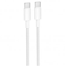 Дата кабель Borofone BX117 Source Type-C to Type-C 60W (1m) White