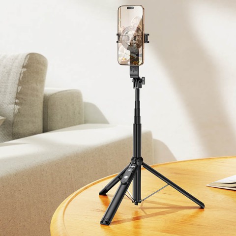 Монопод для селфі Hoco K25 magnetic трипод + знімний BT пульт Black