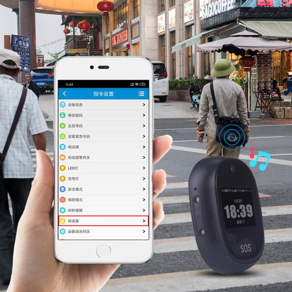 Трекер GPS V45 Tracker Pendant with display SIM (4GLTE with 2GGSM fallback) 600mAh Black