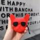 Силіконовий футляр Brand для навушників AirPods 1/2 + карабін Karl Lagerfeld red