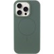 Чохол Silicone Case Full Protective (AA) NO LOGO with MagSafe для Apple iPhone 13 Pro Max (6.7") Зелений / Pine green