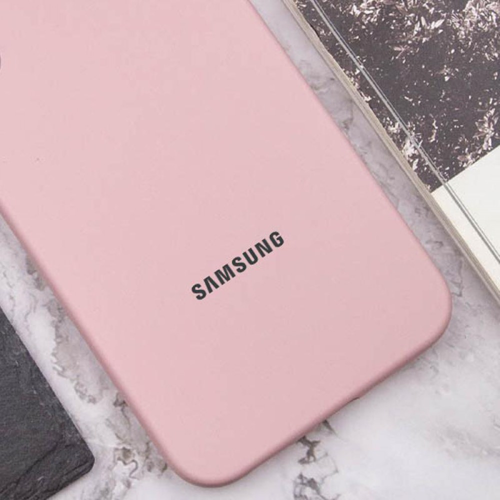 Чохол Silicone Cover Lakshmi Full Camera (AAA) with Logo для Samsung Galaxy A05 Рожевий / Pink Sand