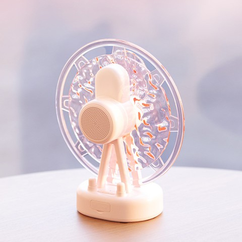 Проектор-нічник ZAY-L07 Sky Wheel 2in1 + Bluetooth колонка Pink