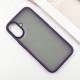 TPU+PC чохол Metal Buttons для Apple iPhone 16 (6.1") Темно-Фіолетовий