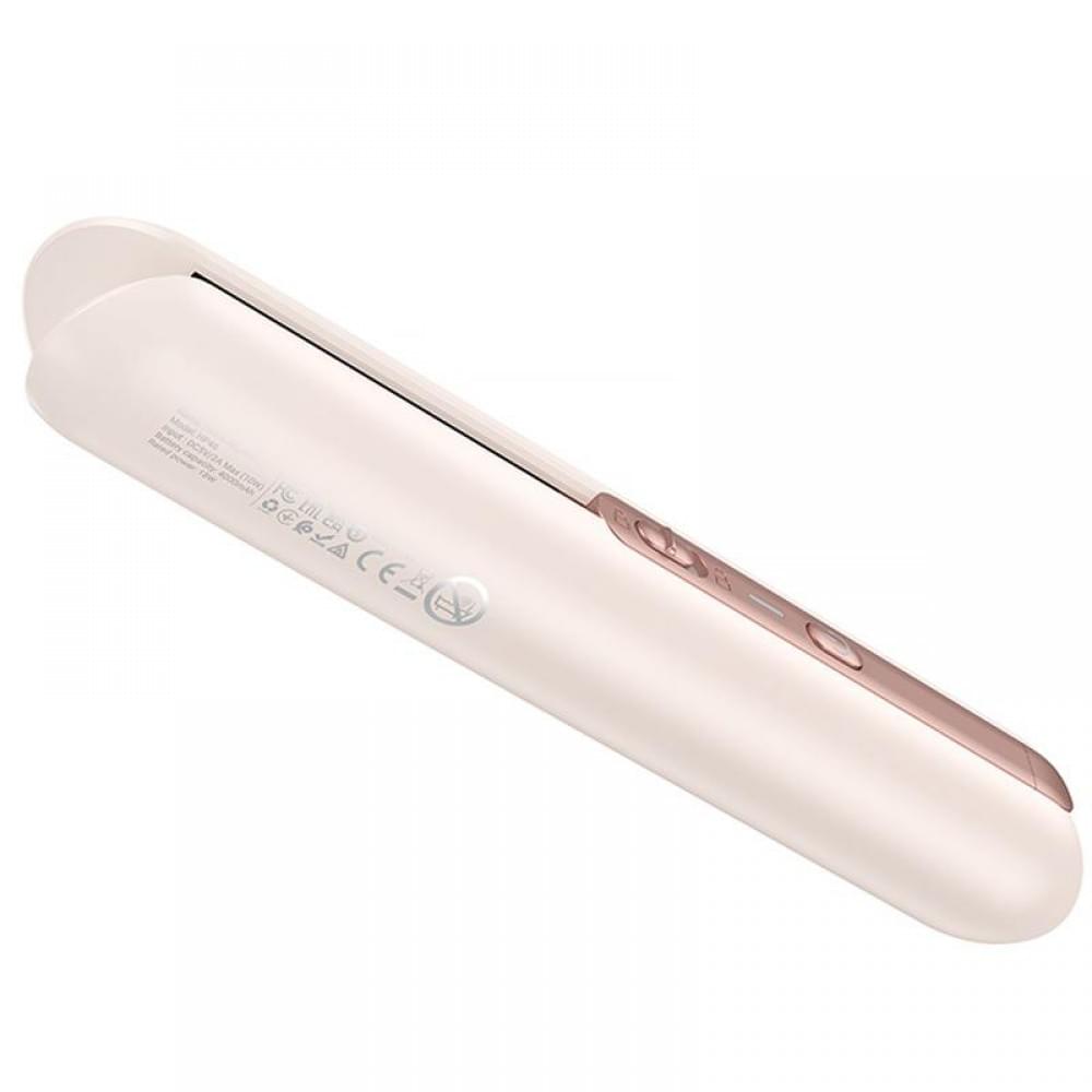 Бездротовий випрямляч для волосся Hoco HP46 Explicit with digital display Pink