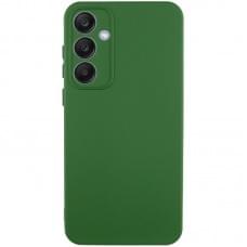 Чохол TPU GETMAN Liquid Silk Full Camera для Samsung Galaxy S24 FE Зелений / Dark green