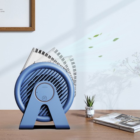 Настільний вентилятор F7-B Snail 2200mAh Blue
