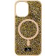 TPU чохол Bling World Rock Diamond with MagSafe для Apple iPhone 13 (6.1") Gold