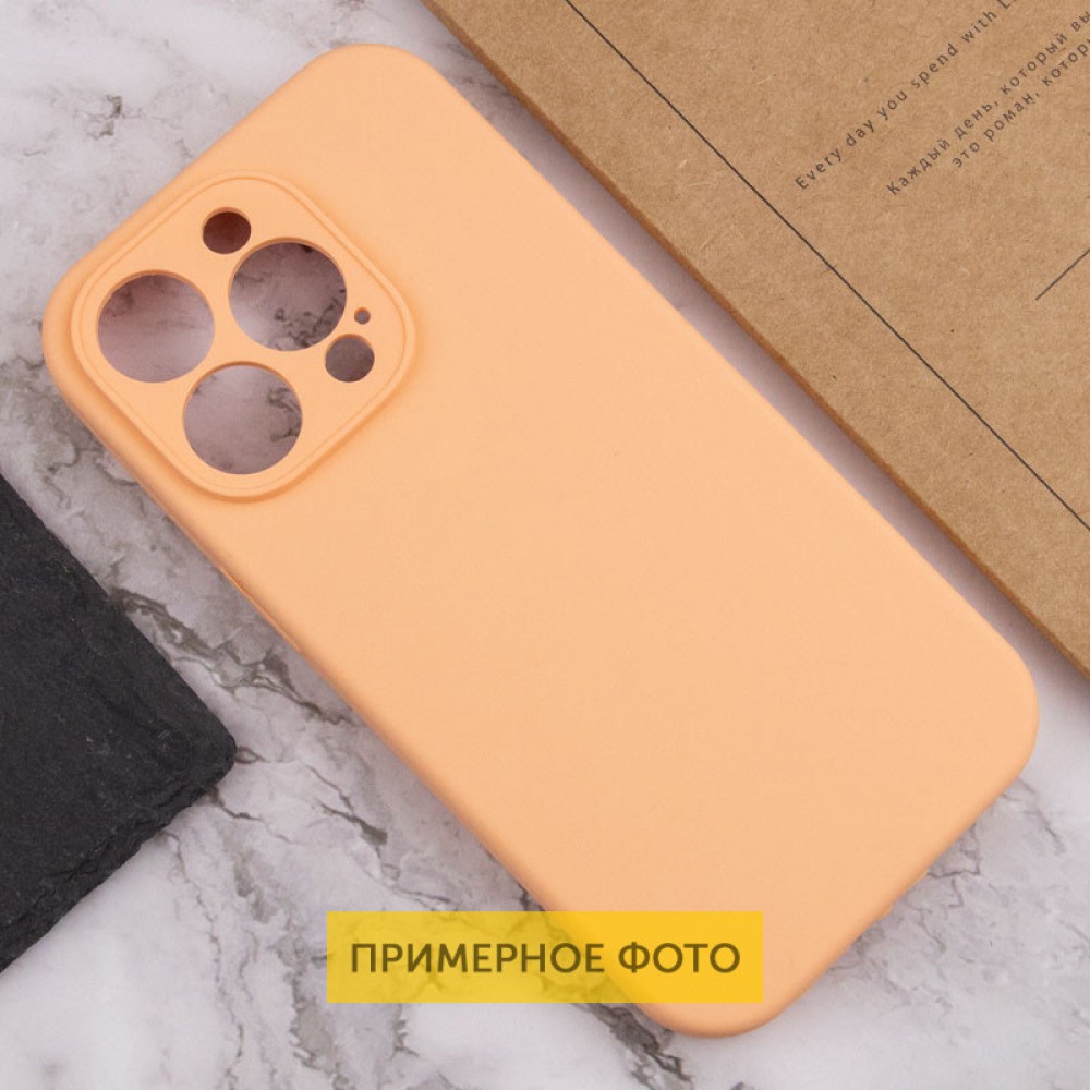 Чохол Silicone Case Full Camera Protective (AA) NO LOGO для Apple iPhone 16 (6.1") Помаранчевий / Cantaloupe