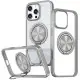 TPU+PC чохол Metal Ring with MagSafe для Apple iPhone 16 Pro (6.3") Сірий