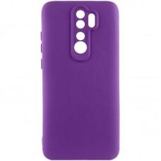 Чохол TPU GETMAN Liquid Silk Full Camera для Xiaomi Redmi Note 8 Pro Фіолетовий / Purple