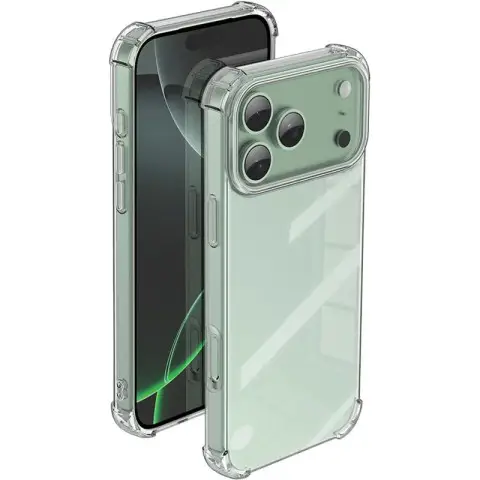 TPU чохол GETMAN Ease logo посилені кути для Apple iPhone 17 Pro Max (6.9") Безбарвний (прозорий)