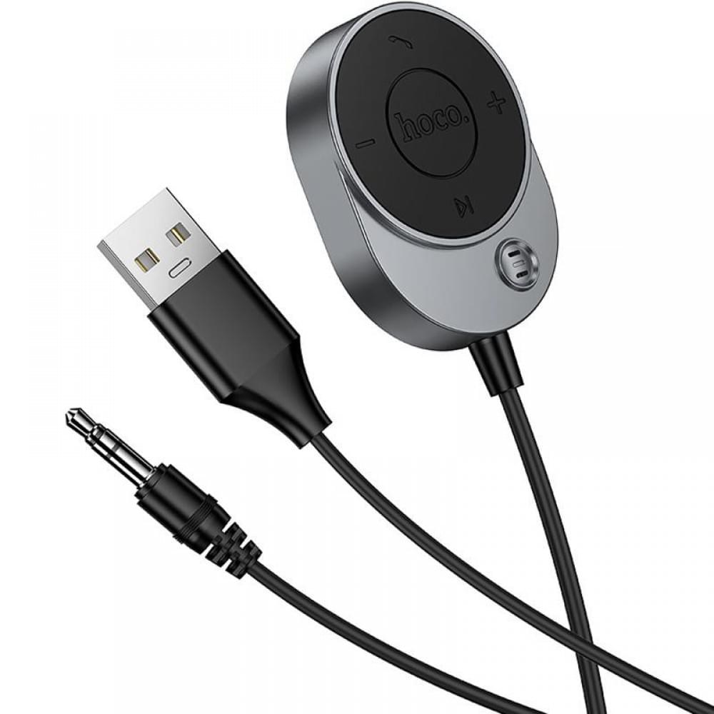 Bluetooth аудіо ресивер Hoco E150 Path AUX BT5.4 Metal gray