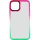 Чохол TPU+PC Fresh sip series для Apple iPhone 12 Pro Max (6.7") Салатовий / Рожевий