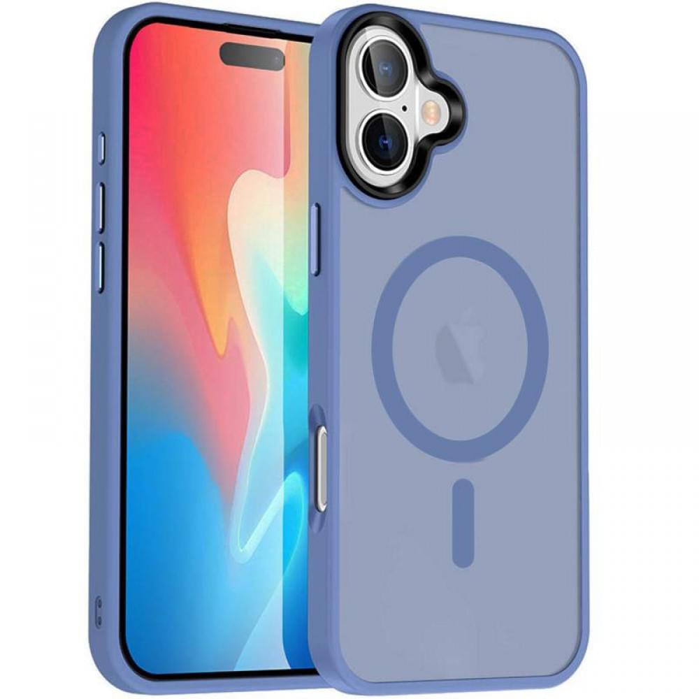 Чохол Ummi Colorful with MagSafe для Apple iPhone 16 Plus (6.7") Блакитний / Sierra Blue