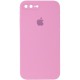 Чохол Silicone Case Square Full Camera Protective (AA) для Apple iPhone 7 plus/8 plus (5.5") Рожевий / Light pink