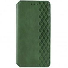 Шкіряний чохол книжка GETMAN Cubic (PU) для Samsung Galaxy A36 5G / A56 5G Зелений