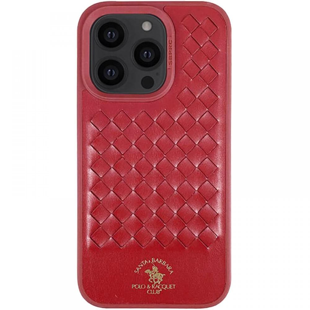 Шкіряний чохол Polo Santa Barbara для Apple iPhone 15 Pro Max (6.7") Red