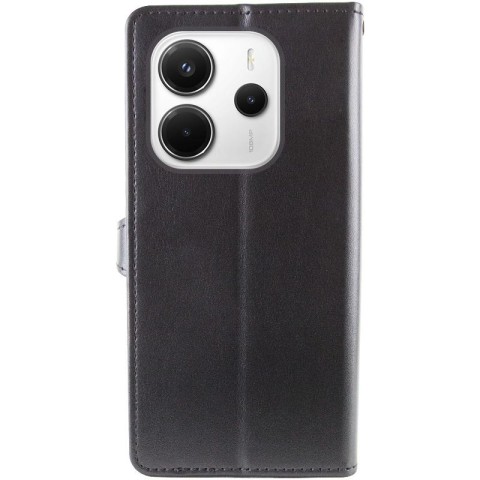 Шкіряний чохол-книжка GETMAN Gallant (PU) для Xiaomi Redmi Note 14 4G (Int. version) Чорний