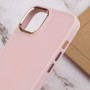 TPU чохол Bonbon Metal Style для Apple iPhone 12 Pro / 12 (6.1") Рожевий / Light pink