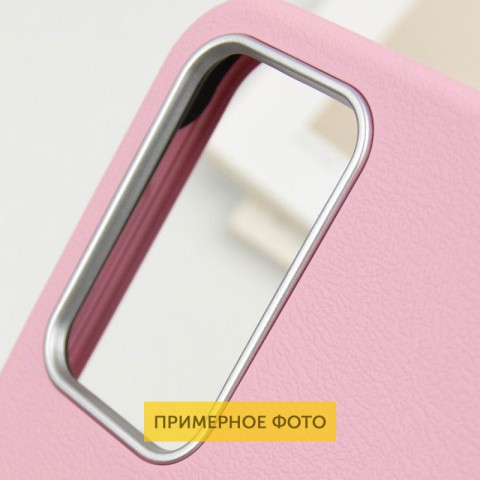 Шкіряний чохол Leather Case Metal Buttons для Samsung Galaxy S24 Ultra Light Pink
