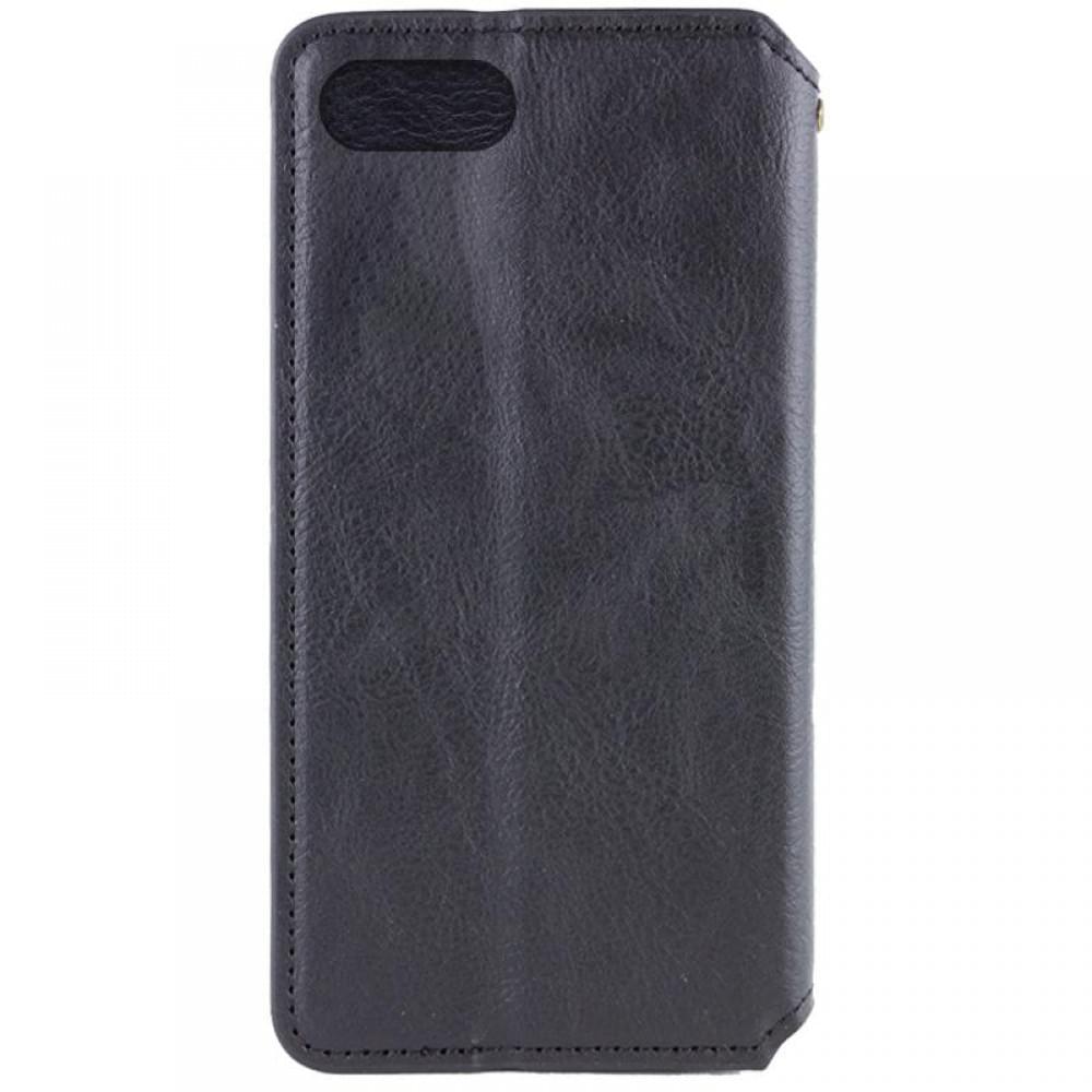 Шкіряний чохол-книжка GETMAN Cubic (PU) для Apple iPhone 7 / 8 / SE (2020) (4.7") Чорний