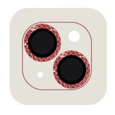 Захисне скло Metal Shine на камеру (в упак.) для Apple iPhone 14 (6.1") / 14 Plus (6.7") Червоний / Red