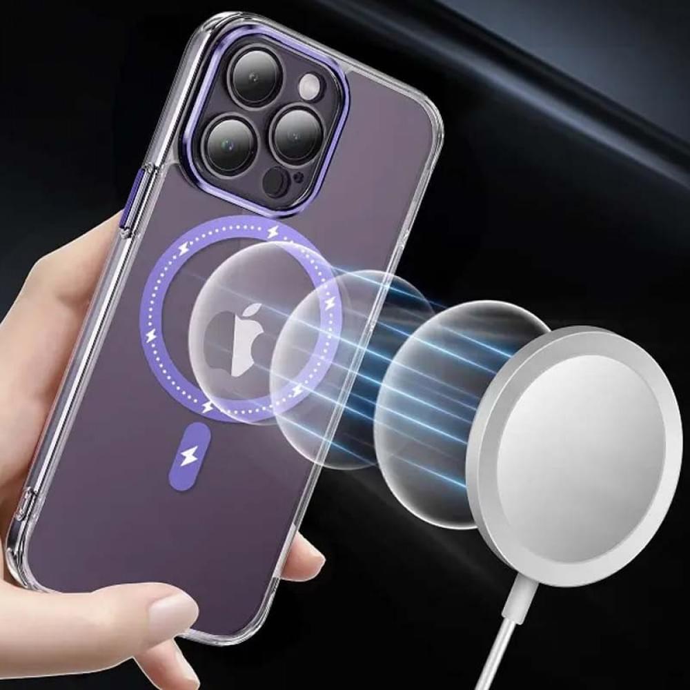 Чохол TPU+PC Colorful with MagSafe для Apple iPhone 13 Pro Max (6.7") Purple