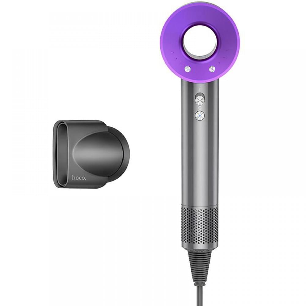 Фен для волосся Hoco HP11 Plus з негативною іонізацією (1600W) Purple