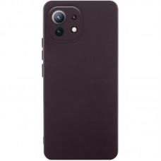Чохол Silicone Cover Lakshmi Full Camera (AA) для Xiaomi Mi 11 Lite Шоколадный / Chocolate