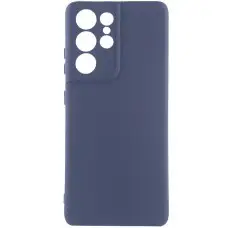 Чохол Silicone Cover Ummi Lakshmi Full Camera (AA) для Samsung Galaxy S22 Ultra Синій / Midnight Blue
