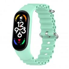 Ремінець Ocean Band для Xiaomi Mi Band 9/8 Бірюзовий / Blue Sea