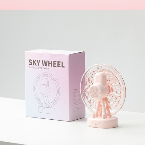 Проектор-нічник ZAY-L07 Sky Wheel 2in1 + Bluetooth колонка Pink