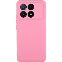 Чохол TPU GETMAN Liquid Silk Full Camera для Xiaomi Poco X6 Pro Рожевий / Pink