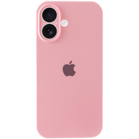 Чохол Silicone Case Full Camera Protective (AA) для Apple iPhone 17 (6.3") Рожевий / Light pink