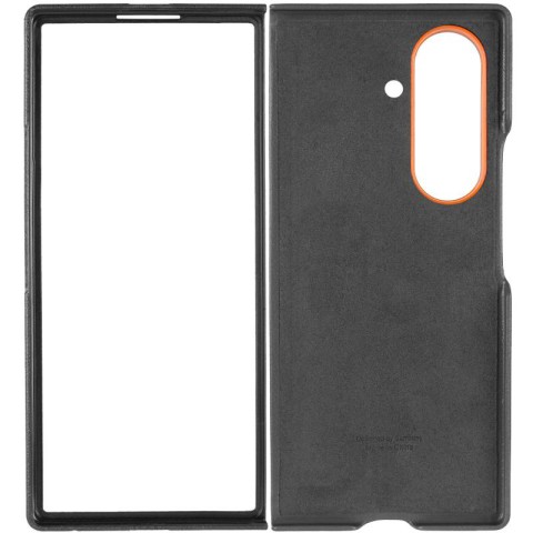 Шкіряний чохол Leather Case (AAA) with stand для Samsung Galaxy Z Fold7 Black