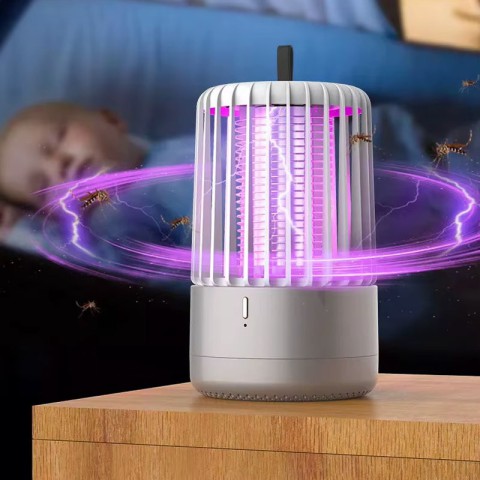 Пастка для комах з UV підсвічуванням JO-766 with battery 1200 mAh Grey